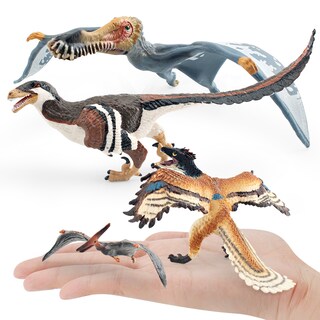 Foto 3 | Foto 3 | Set De Figuras De Dinosaurios Archaeopteryx Pteranodon Velociraptor - Venta Internacional.