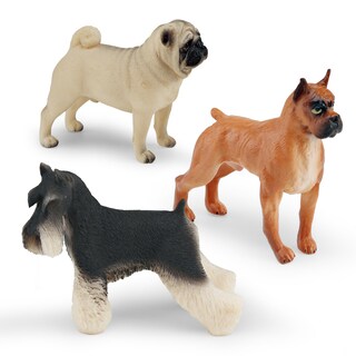 Foto 1 | Foto 1 | Juego De Figuras De Perro Realistas De Animales De Pvc 3 Piezas - Venta Internacional.