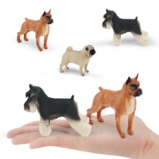 Foto 2 | Foto 2 | Juego De Figuras De Perro Realistas De Animales De Pvc 3 Piezas - Venta Internacional.