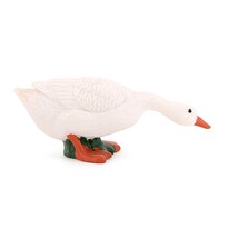 Figura Realista De Ganso Blanco De Pvc  Modelo Animal De Granja  7 3 Cm - Venta Internacional.