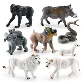 Foto 3 | Foto 3 | Juego De Figuras De Animales Salvajes 8 Piezas Juguetes Realistas De Pvc - Venta Internacional.