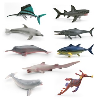 Foto 1 | Foto 1 | Juego De 9 Figuras De Animales Marinos Realistas De Pvc Con Forma De Vida Marina - Venta Internacional.