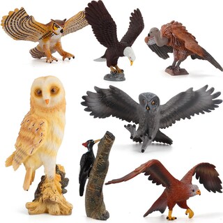 Foto 1 | Foto 1 | Set De Figuras Realistic Bird Of Prey De Pvc 7 Piezas Para Niños De Más De 3 Años - Venta Internacional.
