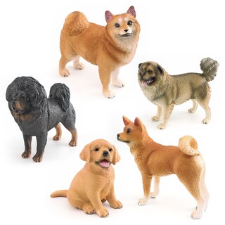Foto 1 | Foto 1 | Set De Figuras De Perro Realista 5 Piezas Samoyedo Labrador Shiba De Pvc - Venta Internacional.
