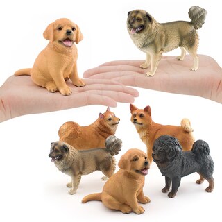 Foto 2 | Foto 2 | Set De Figuras De Perro Realista 5 Piezas Samoyedo Labrador Shiba De Pvc - Venta Internacional.