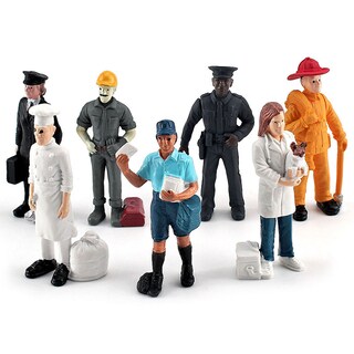 Foto 2 | Foto 2 | Juego De Figuras Profesionales En Miniatura 7 Piezas Figuras De Pvc Para Niños - Venta Internacional.