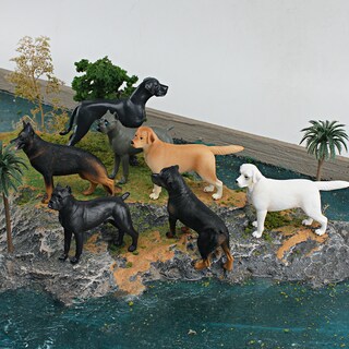 Foto 2 | Foto 2 | Juego De Figuras De Perros Realistic Pvc Collection 8 Piezas Para Niños Y Adultos - Venta Internacional.