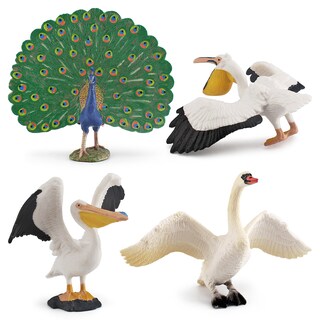 Foto 1 | Foto 1 | Juego De Figuras Wildlife Bird Juguete Realista De Pvc Para Niños 4 Piezas - Venta Internacional.