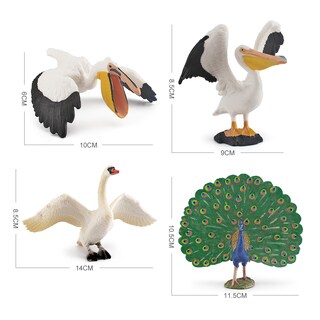 Foto 3 | Foto 3 | Juego De Figuras Wildlife Bird Juguete Realista De Pvc Para Niños 4 Piezas - Venta Internacional.