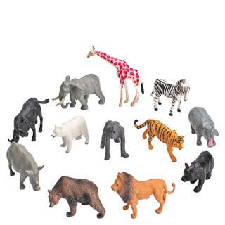 Foto 1 | Foto 1 | Juego De Figuras De Animales Salvajes De Pvc Con Animales De Safari 12 Piezas Para Niños - Venta Internacional.
