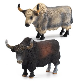 Foto 1 | Foto 1 | Set De Figuras Realistic Yaks Pvc Highland Bull And Yak 2 Unidades - Venta Internacional.
