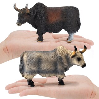 Foto 2 | Foto 2 | Set De Figuras Realistic Yaks Pvc Highland Bull And Yak 2 Unidades - Venta Internacional.