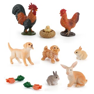 Foto 1 | Foto 1 | Juego De Figuras De Animales De Granja En Miniatura Juguete De Pvc Para Niños De Más De 3 Años - Venta Internacional.
