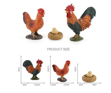 Foto 2 | Foto 2 | Juego De Figuras De Animales De Granja En Miniatura Juguete De Pvc Para Niños De Más De 3 Años - Venta Internacional.
