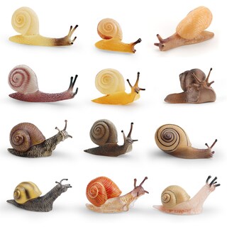 Foto 3 | Foto 3 | Set De 12 Figuras De Caracol Realista En Miniatura De Pvc Para Amantes De La Naturaleza - Venta Internacional.