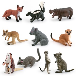 Foto 1 | Foto 1 | Juego De Figuras De Animales Del Bosque 10 Piezas Animales Salvajes Realistas De Pvc - Venta Internacional.