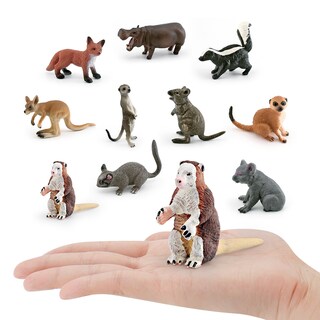 Foto 2 | Foto 2 | Juego De Figuras De Animales Del Bosque 10 Piezas Animales Salvajes Realistas De Pvc - Venta Internacional.