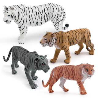 Foto 1 | Foto 1 | Set De Figuras Genéricas Realistas De Pvc Con Forma De Tigre Educativo Para Niños - Venta Internacional.
