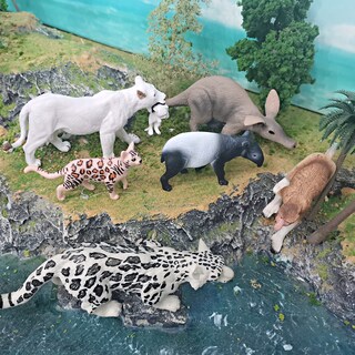 Foto 2 | Foto 2 | Juego De Figuras De Animales Salvajes 6 Piezas Figuras De Pvc Para Niños - Venta Internacional.