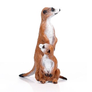 Foto 1 | Foto 1 | Set De Figuras Realistas De La Familia De Suricatos De Pie Con Animal Bebé - Venta Internacional.