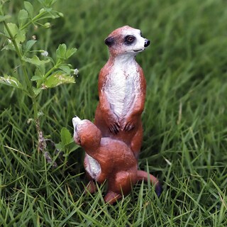 Foto 2 | Foto 2 | Set De Figuras Realistas De La Familia De Suricatos De Pie Con Animal Bebé - Venta Internacional.
