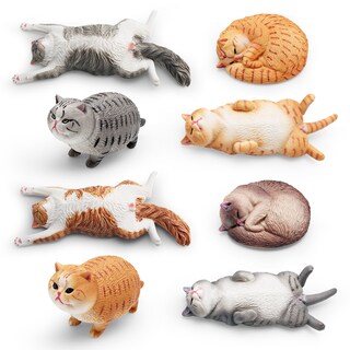 Foto 1 | Foto 1 | Juego De Figuras De Gatos Colección Realista De Figuras De Gatos De Pvc 8 Piezas - Venta Internacional.