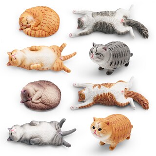 Foto 3 | Foto 3 | Juego De Figuras De Gatos Colección Realista De Figuras De Gatos De Pvc 8 Piezas - Venta Internacional.