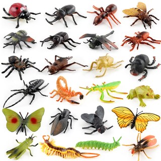 Foto 1 | Foto 1 | Juego De Figuras De Insectos Realistas De Pvc 24 Unidades Modelos De Insectos Juguetes Para Niños - Venta Internacional.