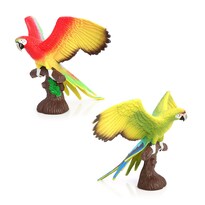 Set De Figuras Realistas De Loros 2 Piezas Figuras De Animales De Pvc - Venta Internacional.
