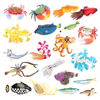 Foto 1 | Foto 1 | Set De Juguetes Con Figuras Realistas De Criaturas Oceánicas 20 Piezas Para Niños - Venta Internacional.