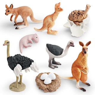 Foto 1 | Foto 1 | Juego De Figuras Del Ciclo De Vida Silvestre 8 Piezas Modelos De Animales De Pvc Para Niños - Venta Internacional.