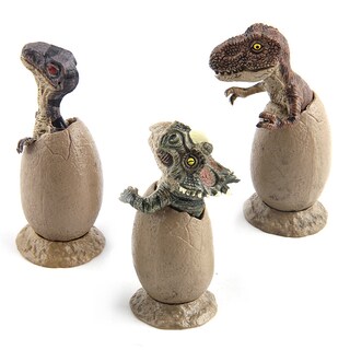Foto 2 | Foto 2 | Figuras De Huevos De Dinosaurio: Tiranosaurio Medio Eclosionado Triceratops Y Velocirraptor - Venta Internacional.