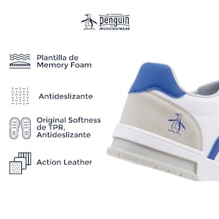 Foto 5 | Foto 5 | Tenis Original Penguin Style Aizen Blanco Para Hombre