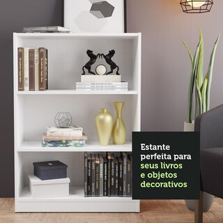 Foto 7 | Foto 7 | Estante Librero Organizador Madesa 6907 Con 3 Nichos Blanco