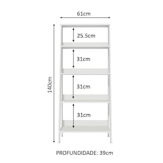 Foto 3 | Foto 3 | Mueble Biblioteca Librero Madesa Con 4 Niveles Bb