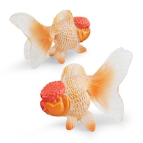 Figura Realista Con Forma De Pez Dorado  Pvc  Oranda  8 Cm  Para Niños - Venta Internacional.