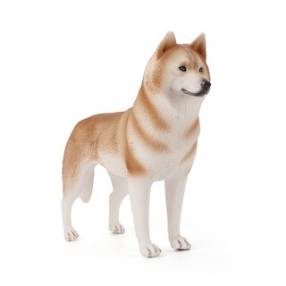 Foto 1 | Foto 1 | Figura De Husky Siberiano Pintada A Mano De Pvc Realista De 17 Cm - Venta Internacional.