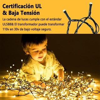 Foto 5 | Foto 5 | Serie De Luces Cabeza Redonda Lightdot 20m 200led Luz Cálida