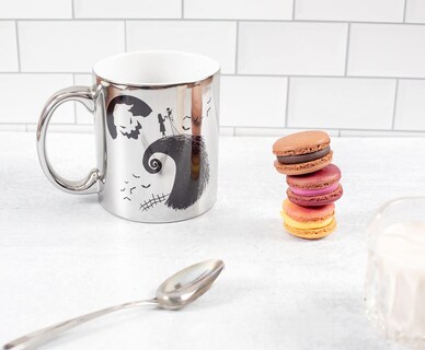 Foto 6 | Foto 6 | Taza De Café Plateada De Cerámica Galvanizada 600 Ml Nightmare - Venta Internacional.