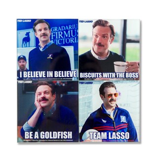 Foto 2 | Foto 2 | Juego De 4 Vasos Drink Coasters Silver Buffalo Ted Lasso Quotes - Venta Internacional.