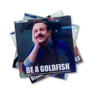 Foto 3 | Foto 3 | Juego De 4 Vasos Drink Coasters Silver Buffalo Ted Lasso Quotes - Venta Internacional.