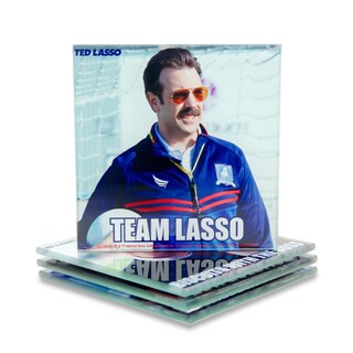 Foto 4 | Foto 4 | Juego De 4 Vasos Drink Coasters Silver Buffalo Ted Lasso Quotes - Venta Internacional.