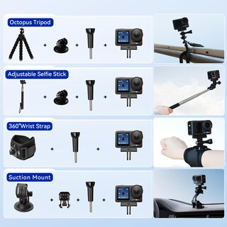 Foto 2 | Foto 2 | Cámara De Acción Dji Osmo Action 5 Pro Con Kit De Accesorios De 58 Piezas De 64 Gb - Venta Internacional.