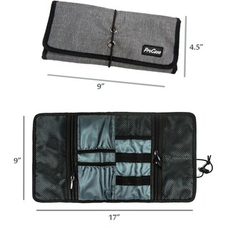 Foto 3 | Foto 3 | Organizador Electrónico Procase Cord Pouch Travel Color Gris - Venta Internacional.