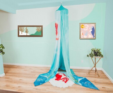 Foto 6 | Foto 6 | Cortinas Con Dosel De Cama Ukonic Disney La Sirenita Ariel - Venta Internacional.