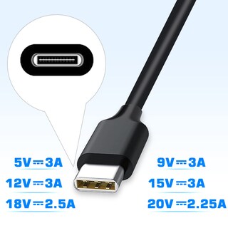 Foto 2 | Foto 2 | Adaptador De Corriente Usb C Charger Lhysfiy De 45 W Para Computadora Portátil Chromebook - Venta Internacional.