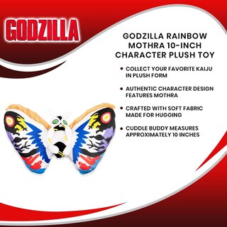 Foto 7 | Foto 7 | Peluche Surreal Entertainment Godzilla Rainbow Mothra 25 Cm - Venta Internacional.