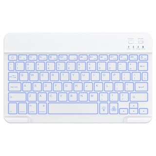 Foto 2 | Foto 2 | Teclado Bluetooth Omoton Con Retroiluminación Inalámbrica Para Ipad Color Blanco - Venta Internacional.
