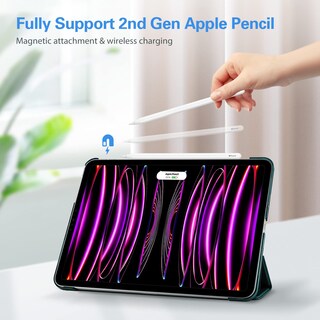 Foto 3 | Foto 3 | Funda Para Tableta Procase Para Ipad Pro De 12 9 Pulgadas (3.ª Y 6.ª Generación) Color Verde Azulado - Venta Internacional.
