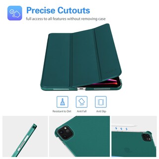 Foto 6 | Foto 6 | Funda Para Tableta Procase Para Ipad Pro De 12 9 Pulgadas (3.ª Y 6.ª Generación) Color Verde Azulado - Venta Internacional.